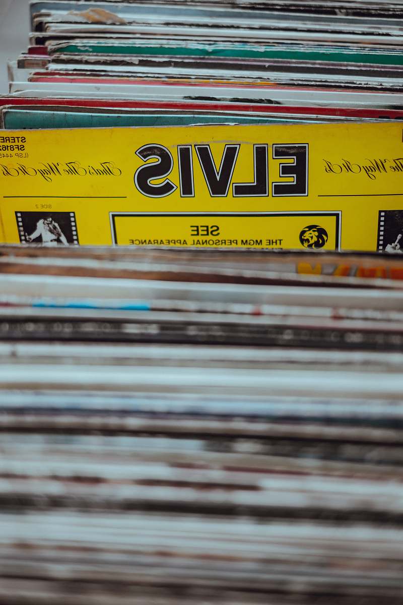 lewis cubitt square Elvis vinyl sleeve london